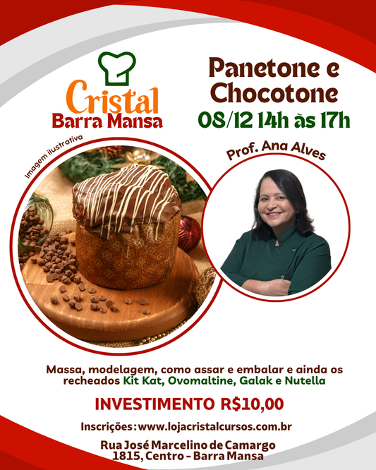 08/12 | Aula de Panetone e Chocotone – Barra Mansa | Prof. Ana Alves 🎄🍫